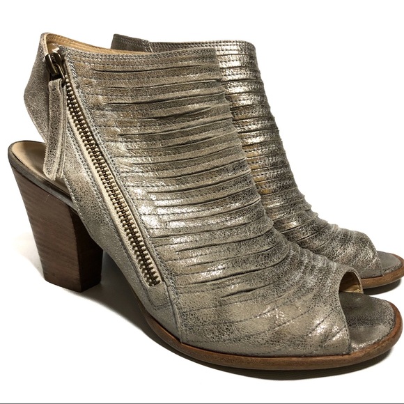 Paul Green Shoes - Paul Green•All Leather Open Toe Ankle Heel• 9